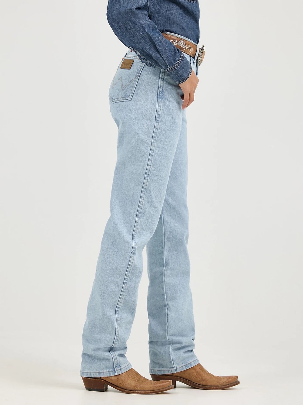 NEW Wrangler Women Cowboy Cut Slim Bleach Jeans 0/25x 36 Western Country Cowgirl - Picture 13 of 15